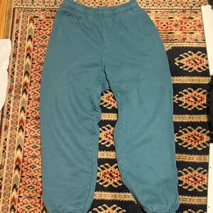 Aritzia Teal Blue Sweatpants